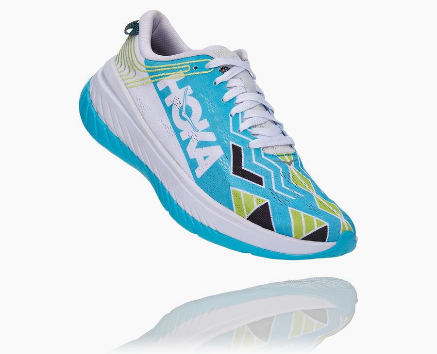 Chaussure Running Hoka One One Ironman Kona Carbon X Homme - Bleu/Blanche - WXM-741036